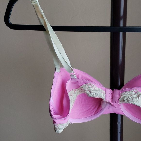 René Rofé Pink & Green Lace Bra – Size 36B - Picture 12 of 16